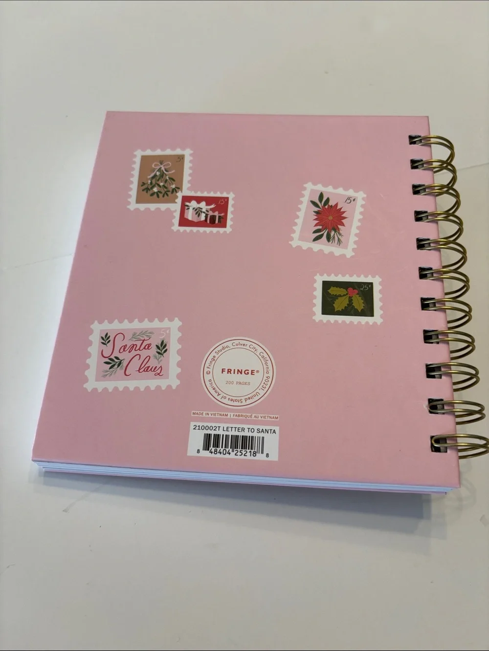 Fringe Festive Letter to Santa Spiral Notebook and Pen Set